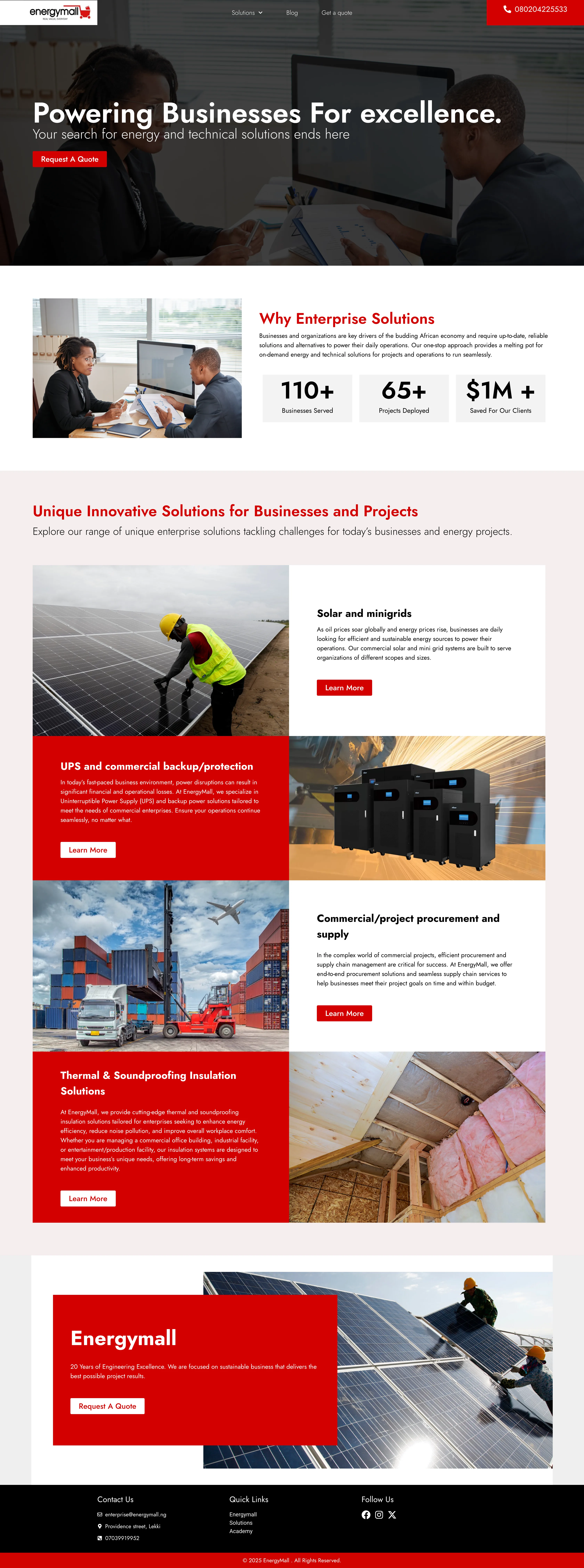 Energymall Web Designers in Lagos